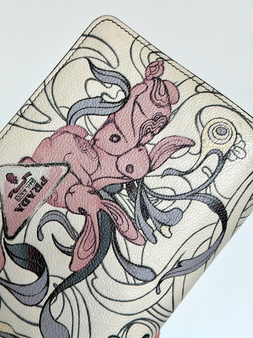 Prada & JAMES JEAN Rabbit Print Chain Crossbody Bag - Picture 12 of 15